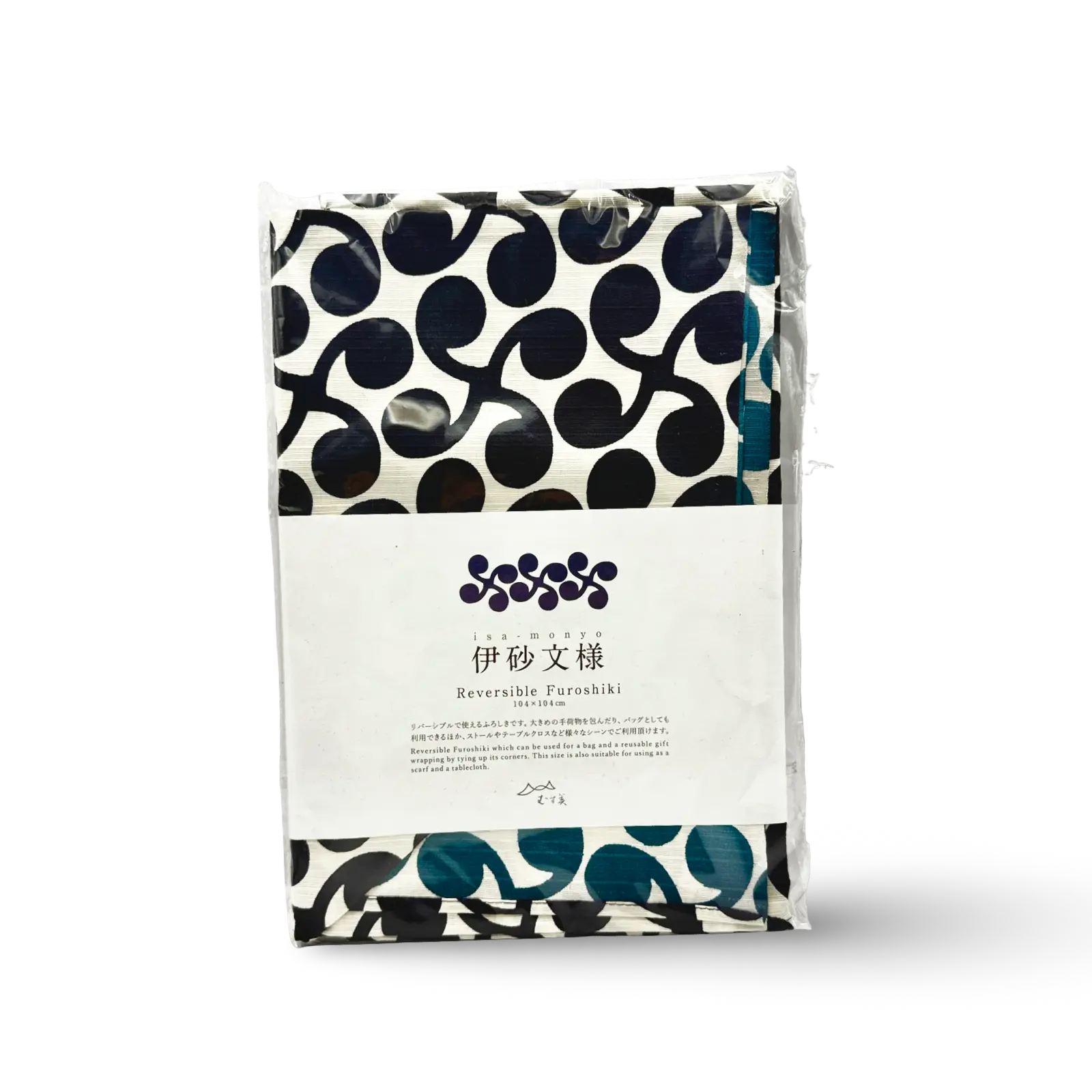 Furoshiki Japansk Omslagstyg – Isa Monyo Vändbar | New Sprout Lila / Blå