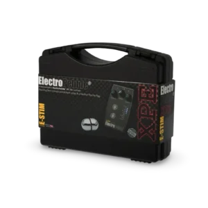 ElectroPebble XPE E-Stim-set med strömförsörjningsenhet, Medium Electro Egg och ledande gummiband.