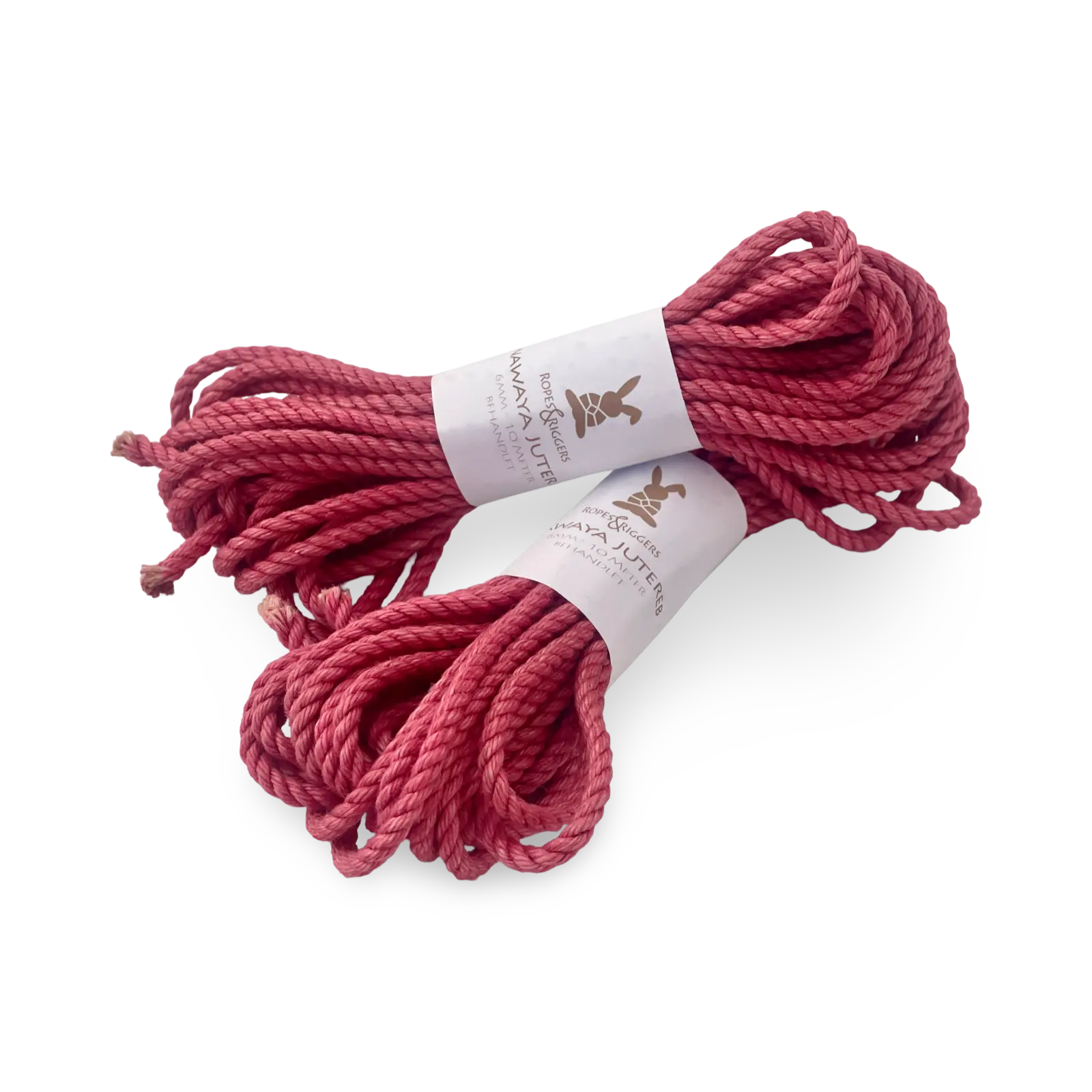 Rosa Nawaya Rep 6mm japanskt asanawajute-rep för shibari och kinbaku