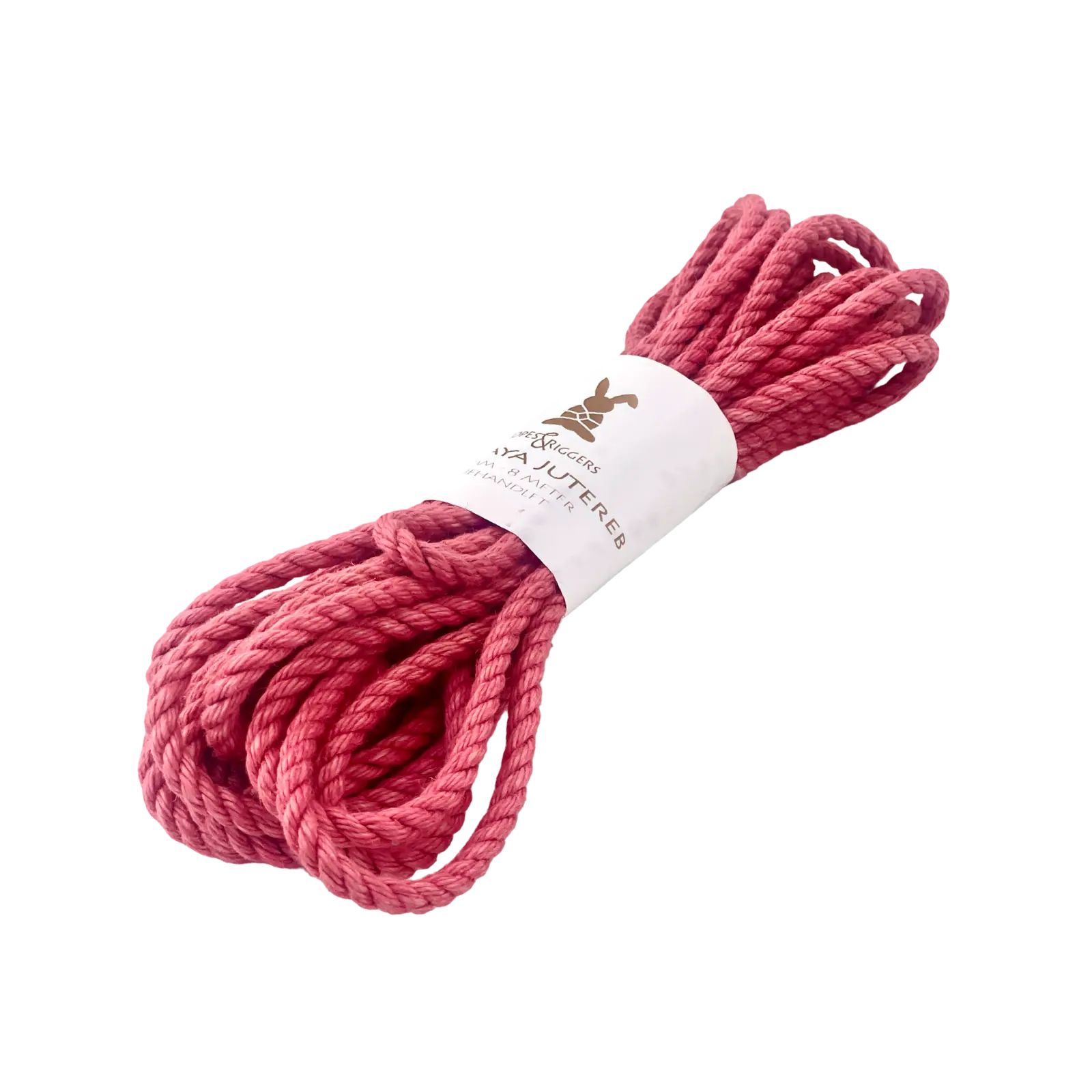 Rosa Nawaya Rep 6mm japanskt asanawajute-rep för shibari och kinbaku